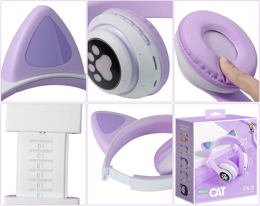 🎧 Wireless Cat Ear Headphones with Mic – Bluetooth, 50% OFF TODAY ONLY! 🐱✨