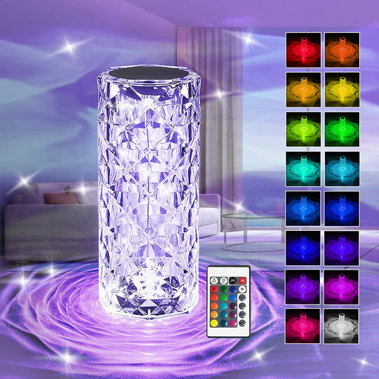 Diamond Rose Lamp