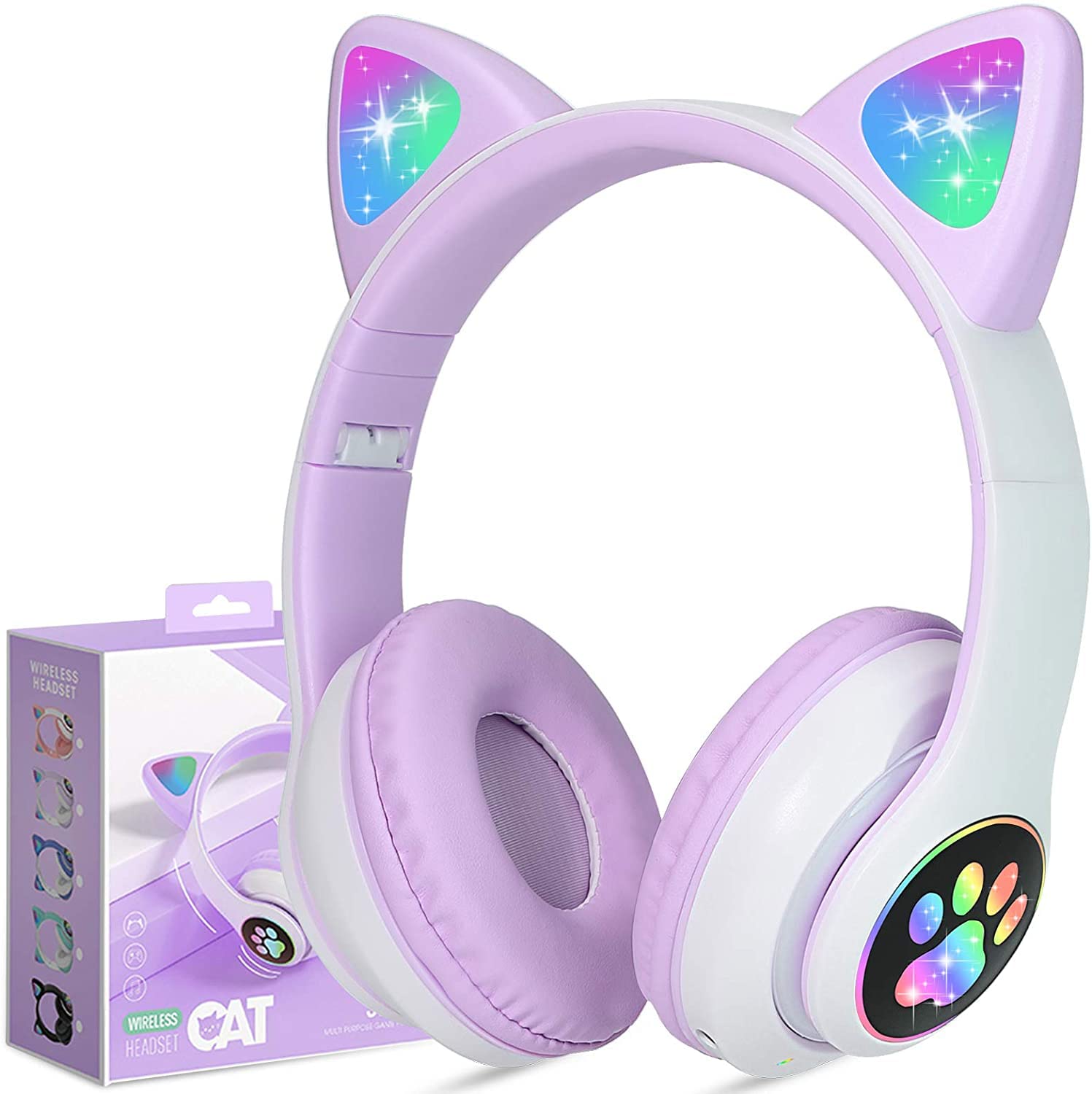 🎧 Wireless Cat Ear Headphones with Mic – Bluetooth, 50% OFF TODAY ONLY! 🐱✨