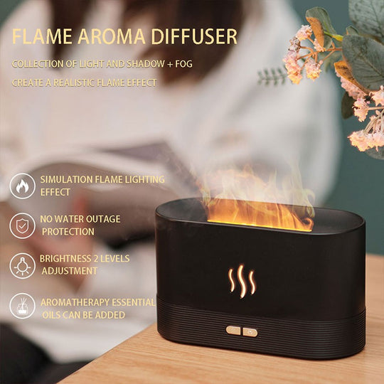 RGB Flame Humidifier 12 Colors
