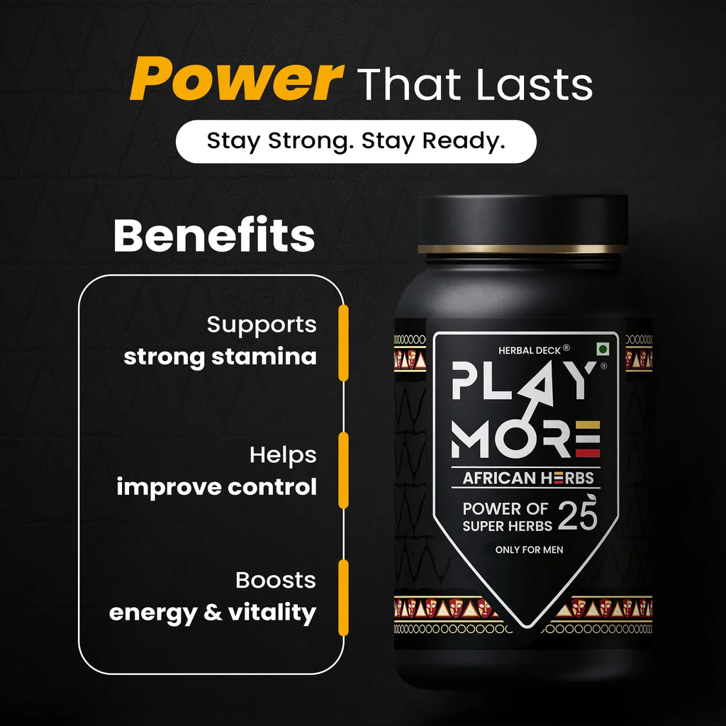 PLAYMORE African Herbal Powder | 25 Ayurvedic Herbs | 150g