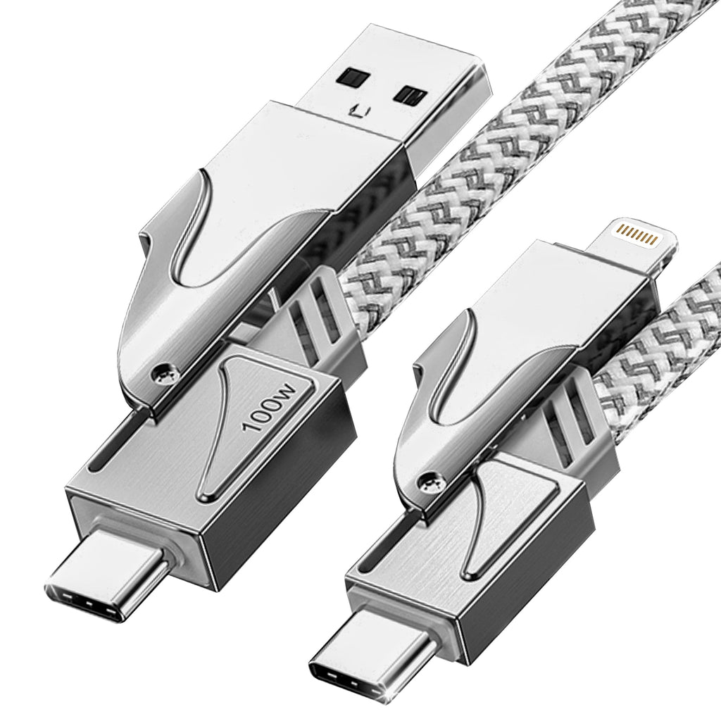 🔥 4-in-1  66W Lightning Fast Charging Port Converter  For USB to Lightning iPhone ❤️ | 😍 Flat 45% OFF 🤩